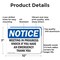 Signmission Meeting In Progress Knock If You Have An, 10 in W x Rectangle, Aluminum OS-2PACK-NS-A-710-L-14197 - alternate 5
